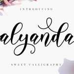 Alyanda Script Font › Fontesk