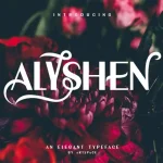 ALYSHEN Typeface - Fonte Grátis ALYSHEN Typeface