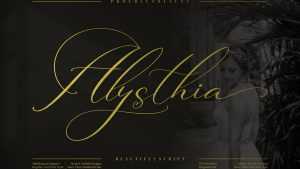 Alysthia Script Font › Fontesk