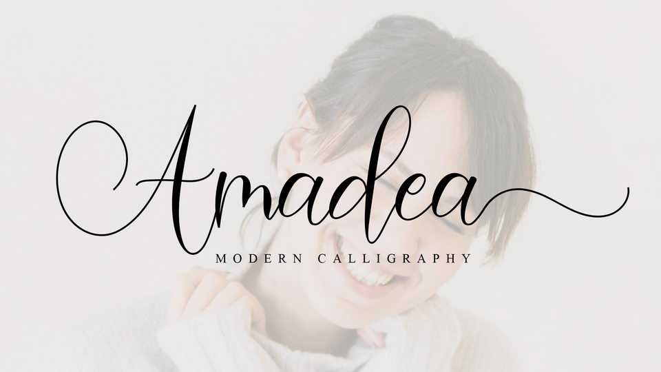 Amadea Script Font › Fontesk
