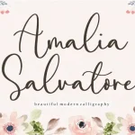 Amalia Salvatore Calligraphy Font