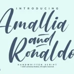 Amallia and Ronaldo Script Font