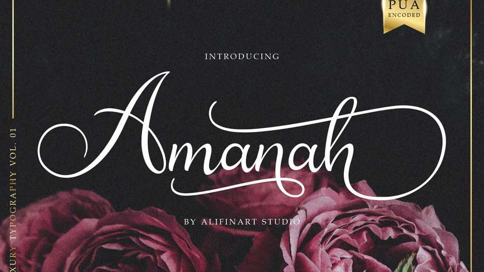 Amanah Script Font › Fontesk