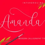Amanda Script Font