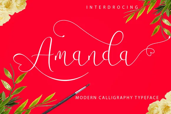 Amanda Script Font