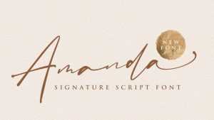Amanda Signature Script Font › Fontesk