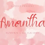 Amantha Calligraphy Font