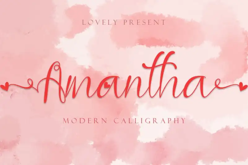 Amantha Calligraphy Font