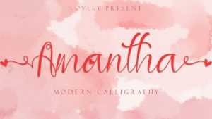Amantha Script Font › Fontesk