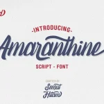 Amaranthine Script Font - Fonte Grátis Amaranthine Script Font