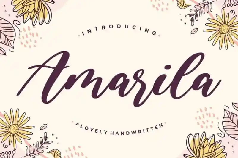 Amarila Lovely Handwritten Font