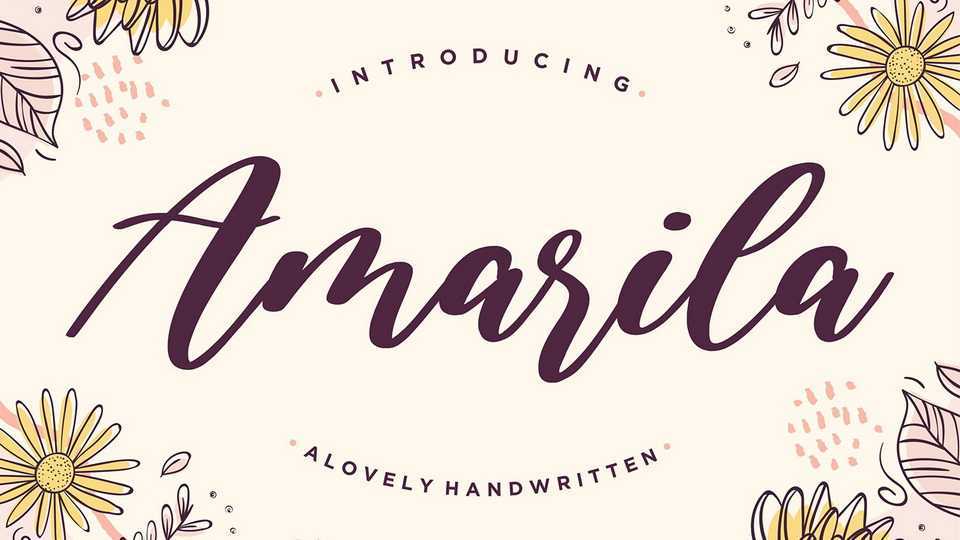 Amarila Script Font › Fontesk