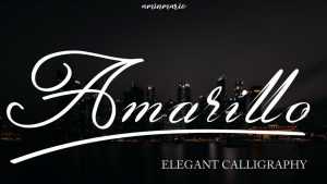 Amarillo Script Font › Fontesk