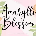 Amaryllin Blossom Script Font