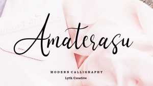 Amaterasu Script Font › Fontesk