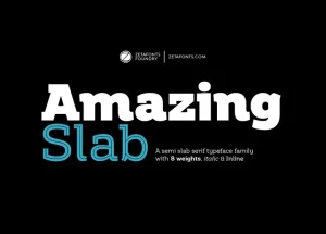 Amazing Slab Font Family