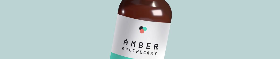 Amber Apothecary Bottle Mockup