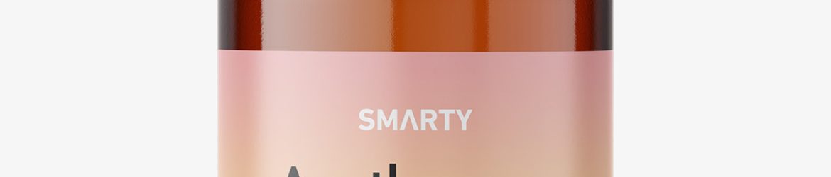Amber apothecary bottle mockup / 250 ml