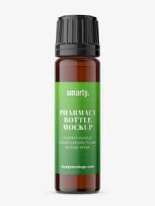 Amber bottle mockup / 10ml