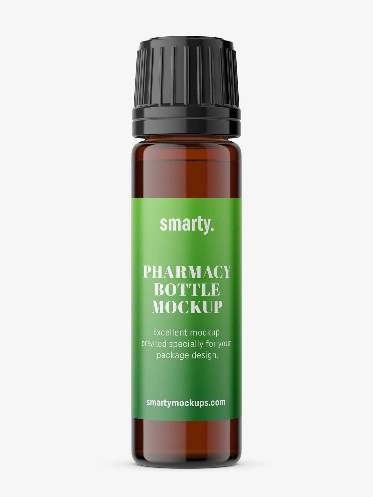 Amber bottle mockup / 10ml
