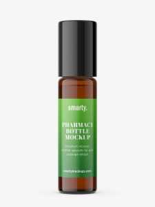 Amber bottle mockup / 10ml