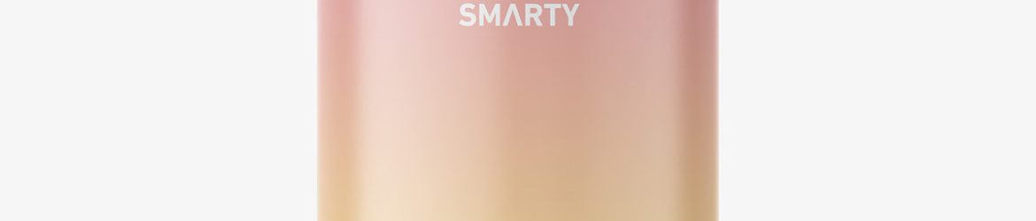 Amber bottle with disctop mockup