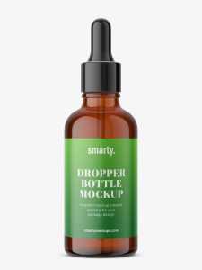 Amber bottle with dropper / 50 ml