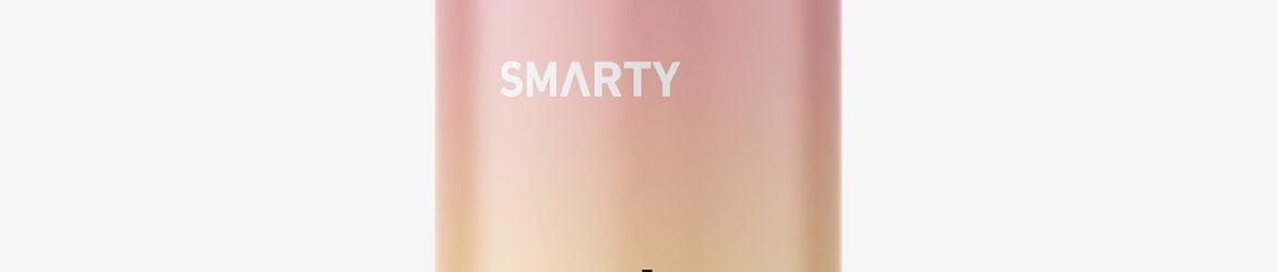 Amber bottle with push pump mockup / 100 ml