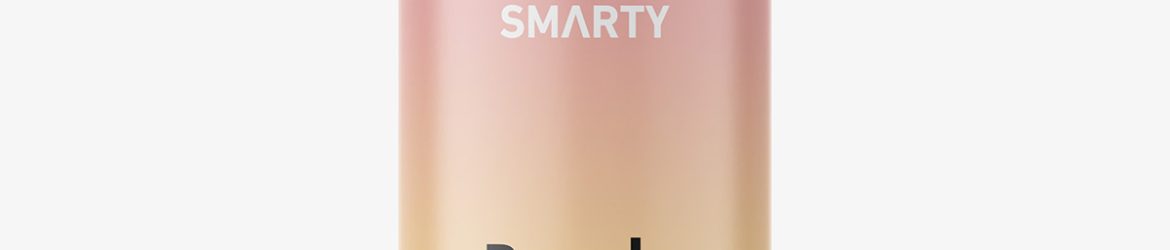 Amber disc top bottle mockup