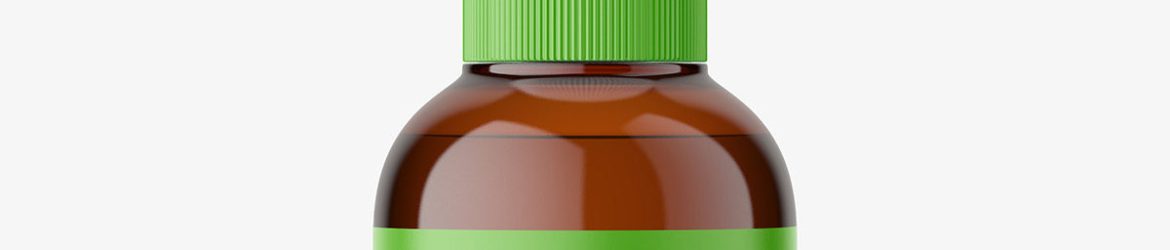 Amber dropper bottle