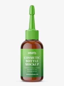 Amber dropper bottle