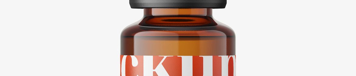 Amber dropper bottle mockup / 15ml Amber dropper bottle mockup / 15ml