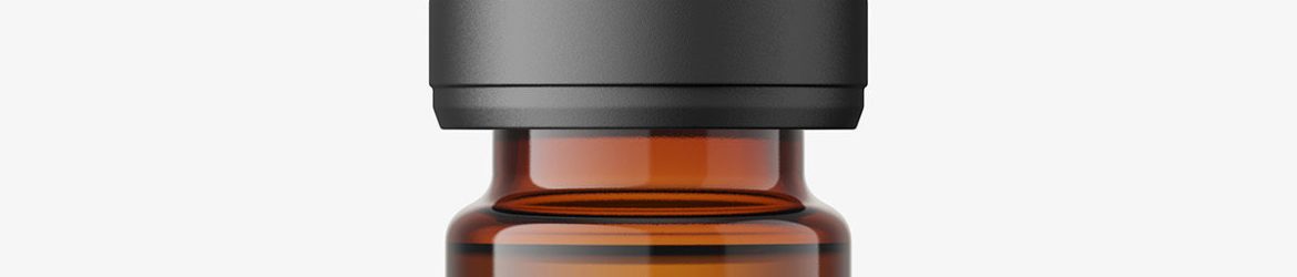Amber dropper bottle mockup / 5ml