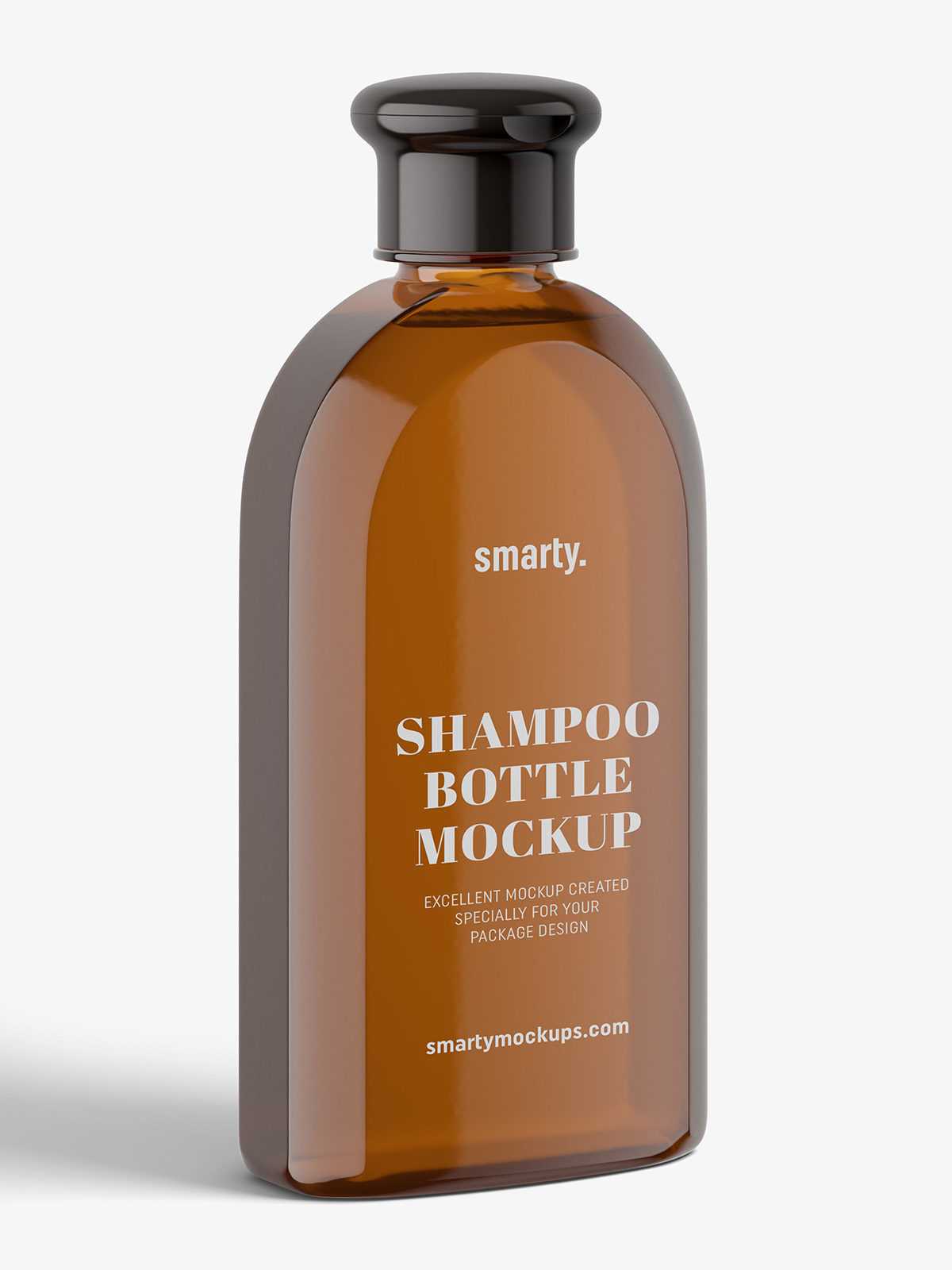 Amber herbal bottle mockup
