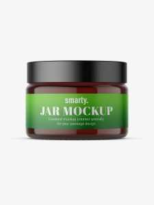 Amber jar mockup