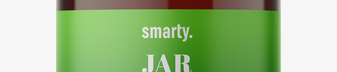 Amber jar mockup