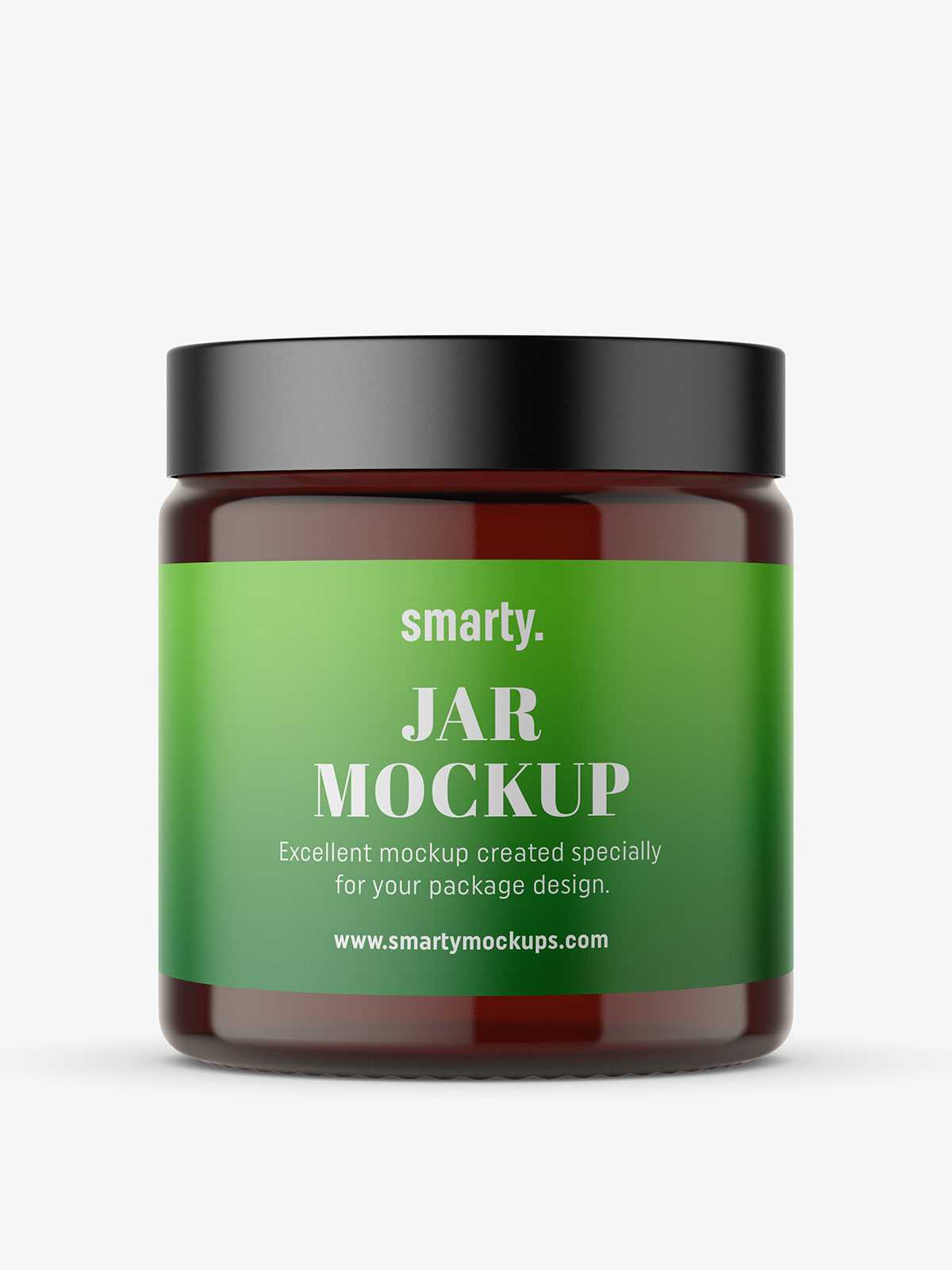 Amber jar mockup