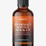 Amber pharmaceutical jar with secure cap / 50 ml - Free PSD Download Amber pharmaceutical jar with secure cap / 50 ml