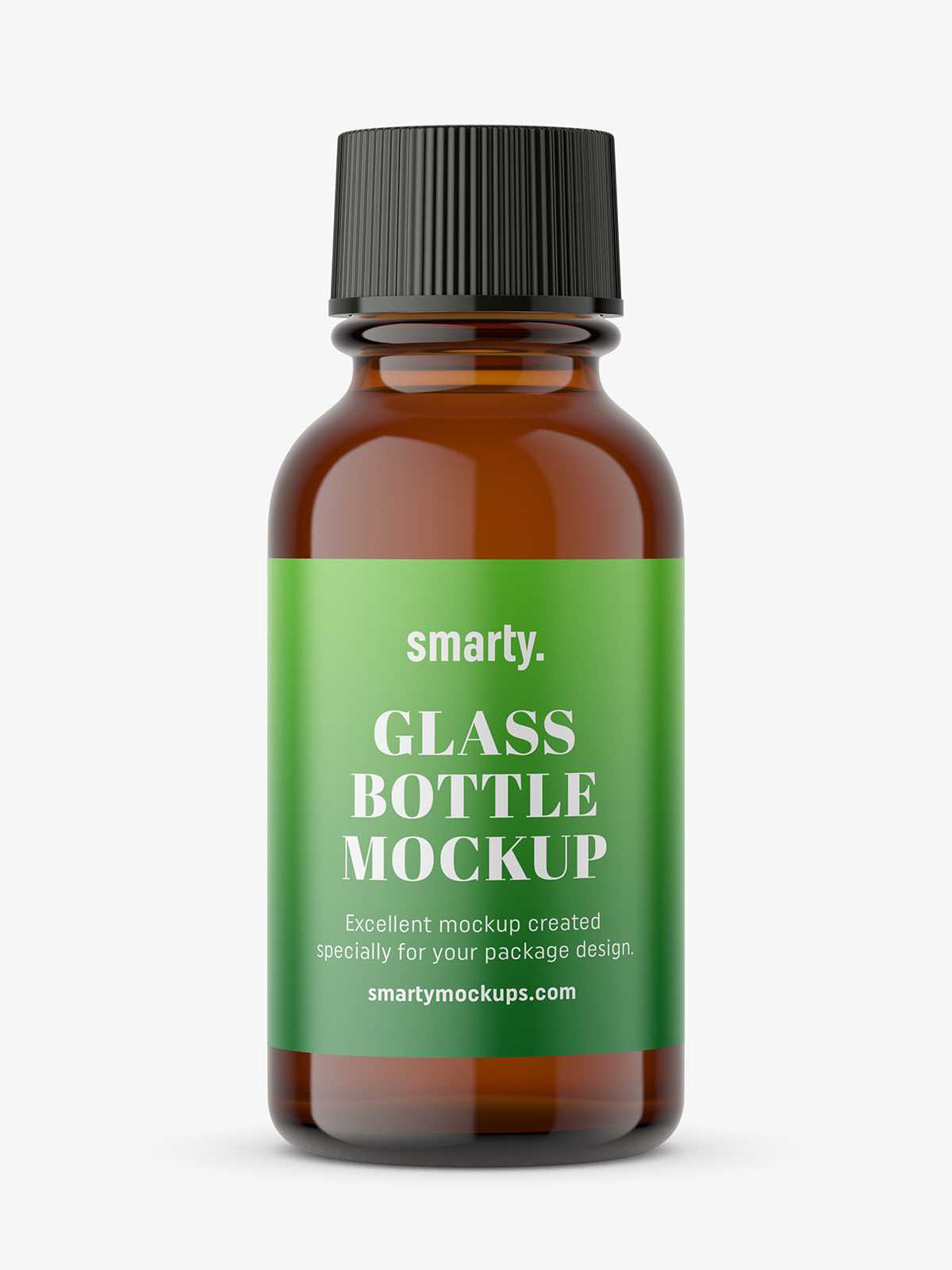 Amber pharmacy bottle mockup