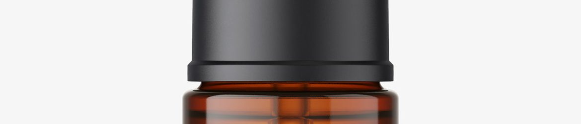 Amber push button dropper mockup