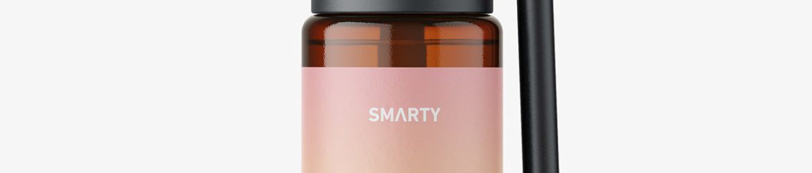 Amber throat bottle mockup