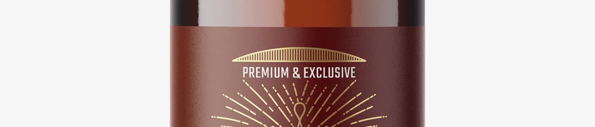 Amber vodka bottle mockup Amber vodka bottle mockup
