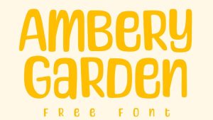 Ambery Garden Font › Fontesk