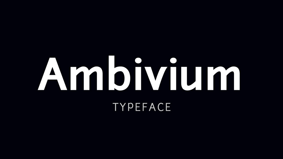 Ambivium Font Family › Fontesk