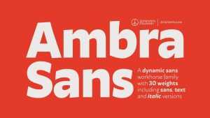 Ambra Sans Font Family › Fontesk