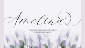 Amelina Script Font › Fontesk