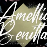 Amellia Benitta Script Font