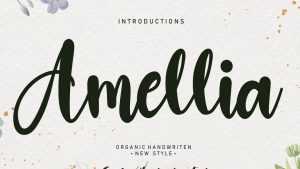 Amellia Script Font › Fontesk
