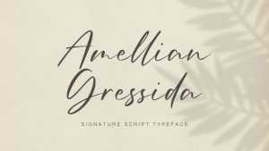 Amellian Gressida Font › Fontesk