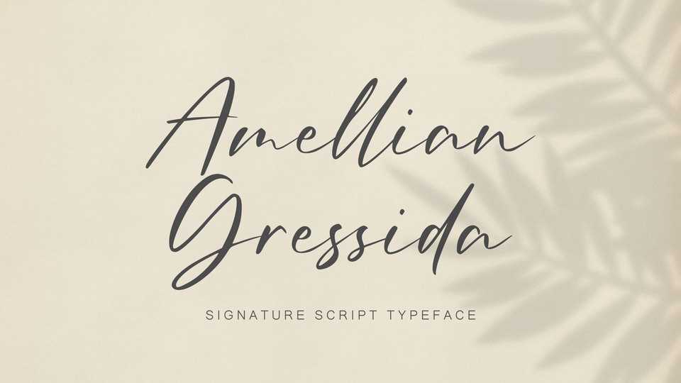 Amellian Gressida Font › Fontesk